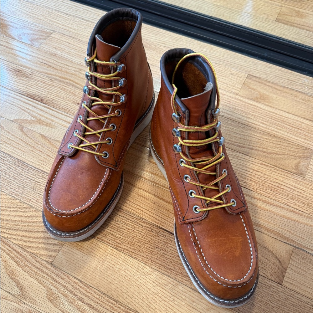 Red Wing 875 Boots with speed hooks